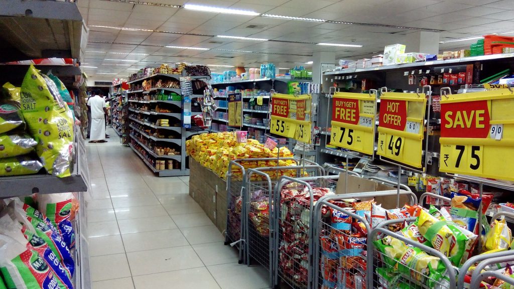 manufactured foods fill supermarkets