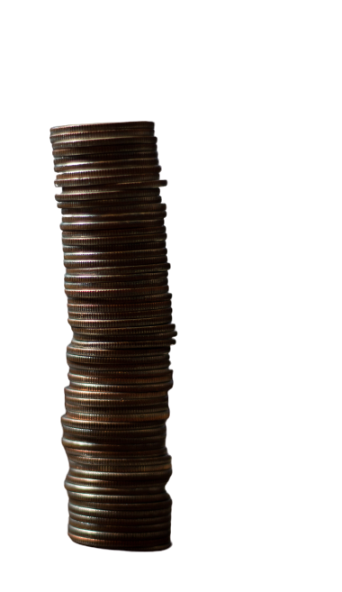 Stacking coins on a rainy afternoon